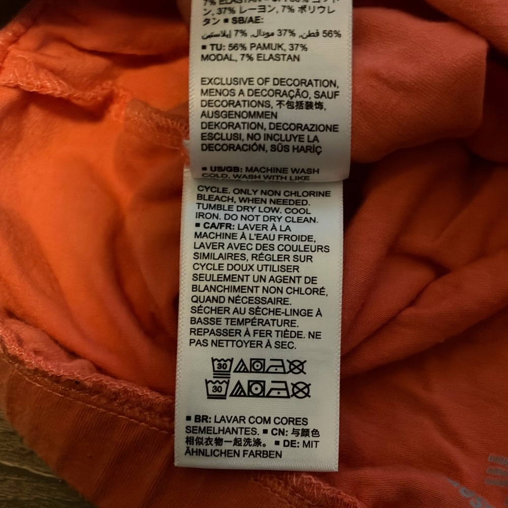 Womens Amazon Essentials Bright Orange Athletic S… - image 4